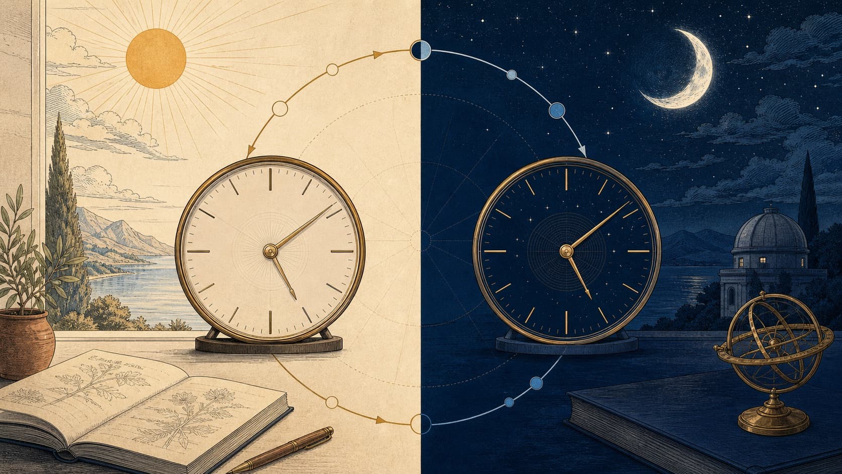 12 AM vs 12 PM: Is Midnight AM or PM? editorial illustration