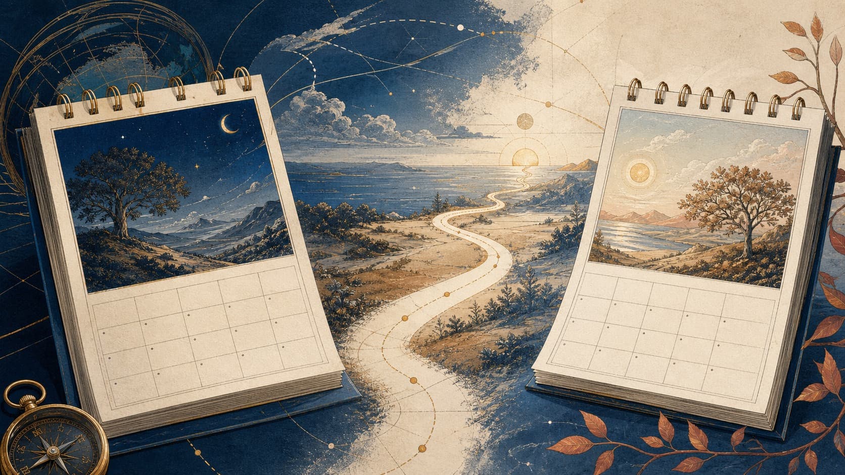 How to Calculate Days Between Two Dates editorial illustration