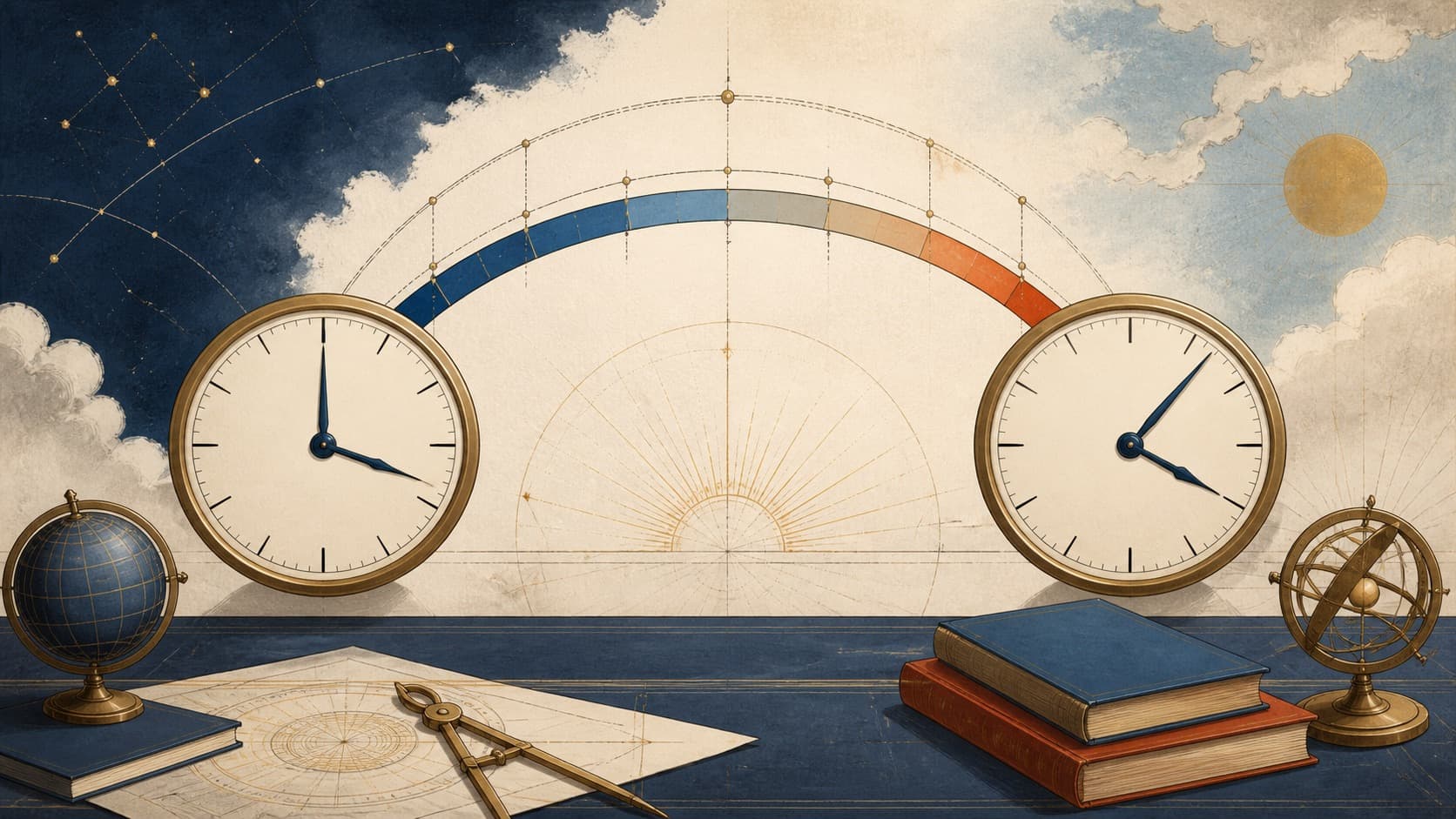 How to Calculate Hours Between Two Times editorial illustration