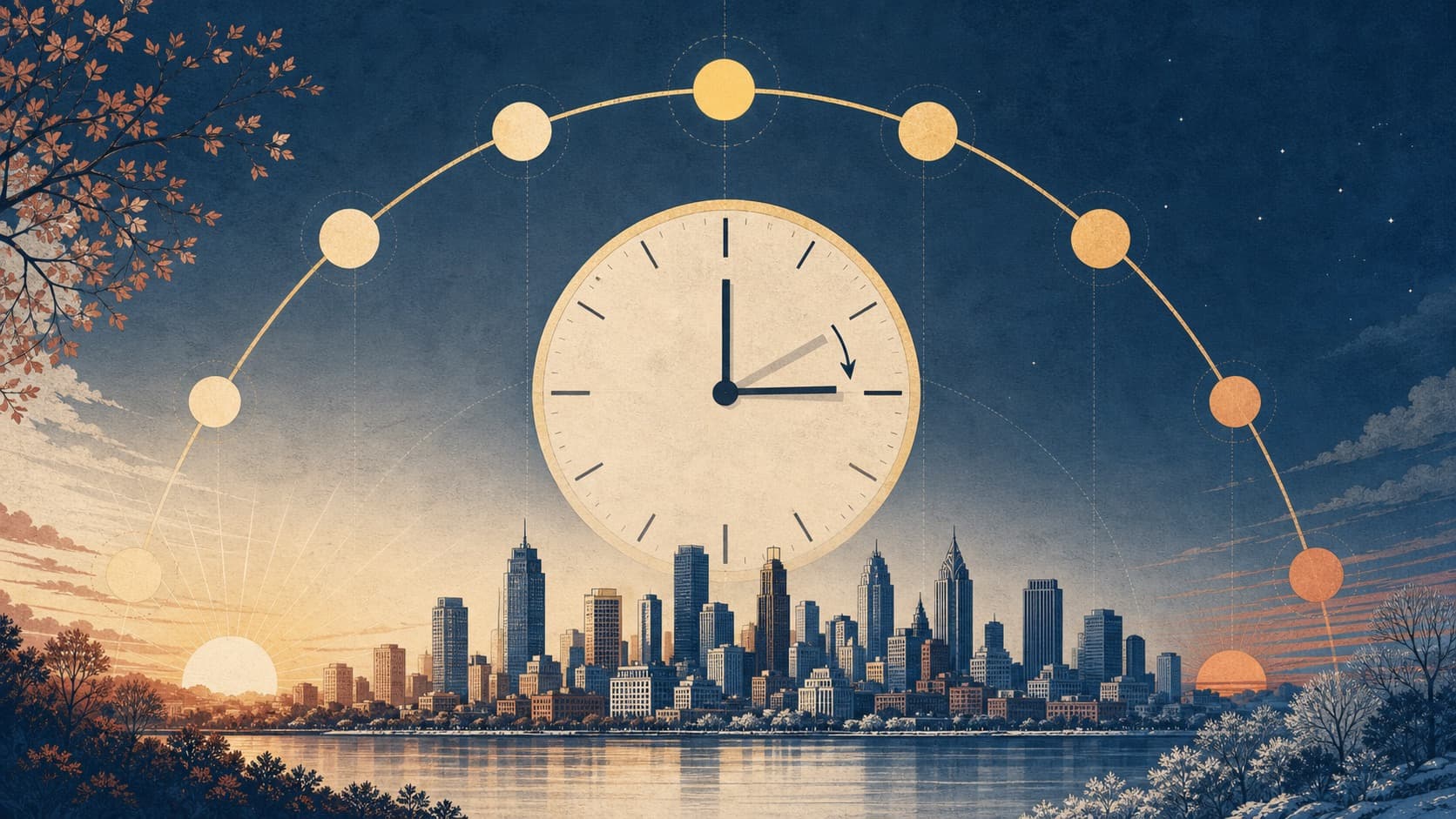 Daylight Saving Time: A Complete Guide editorial illustration
