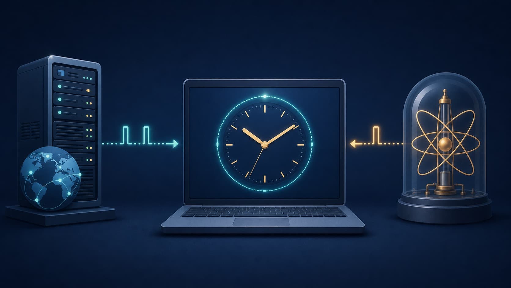 How to Sync Computer Time and Fix Clock Drift editorial illustration