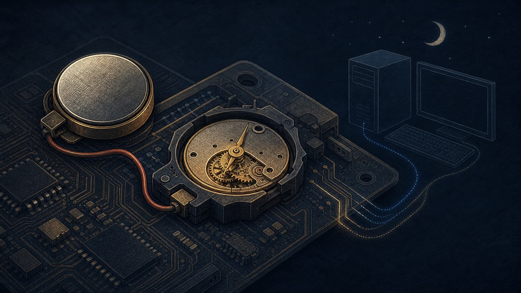 What Is a Real-Time Clock (RTC) in a Computer? editorial illustration