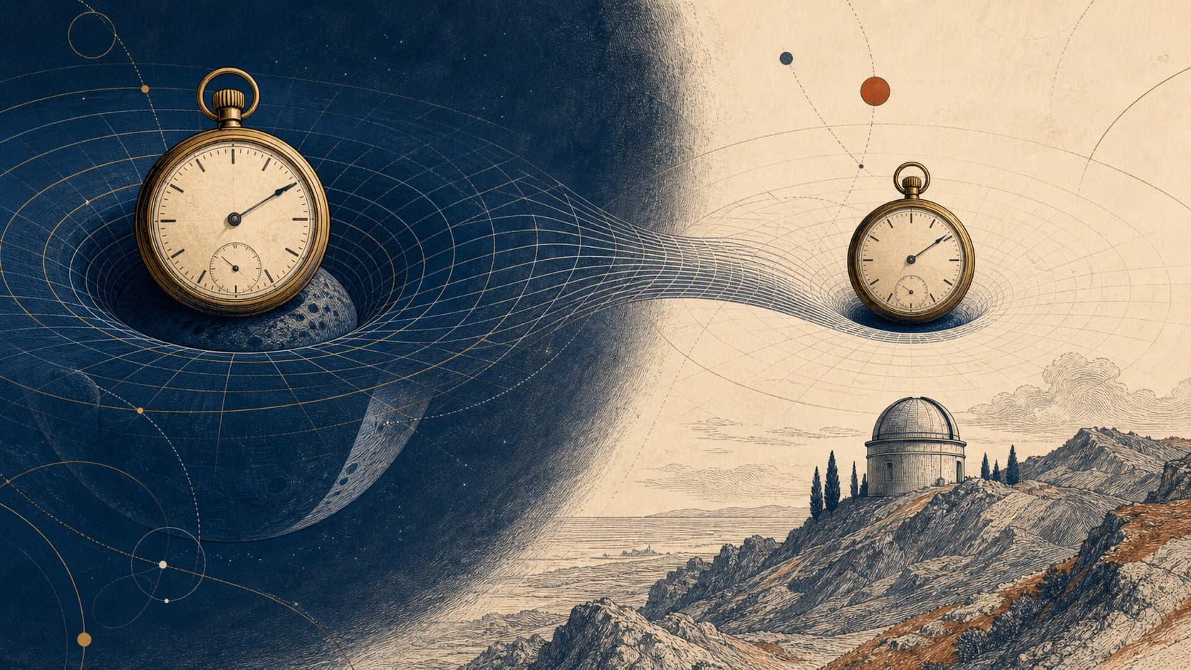 Does Time Really Flow at the Same Speed? editorial illustration
