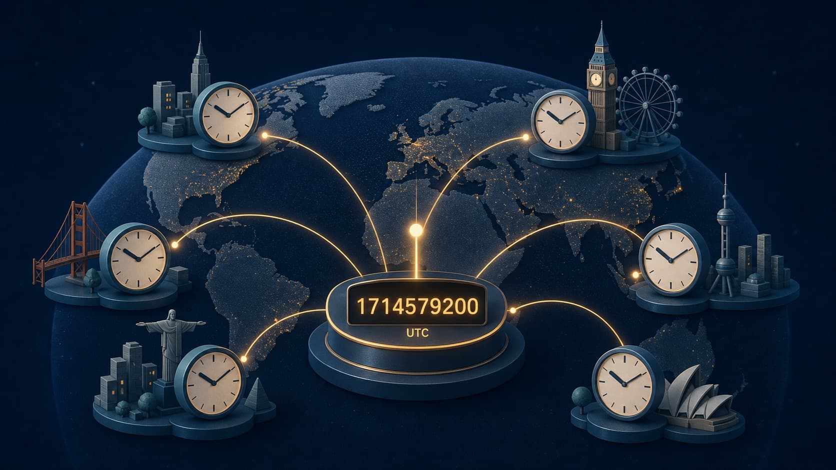 Does Unix Time Have a Time Zone? UTC Conversion Explained editorial illustration