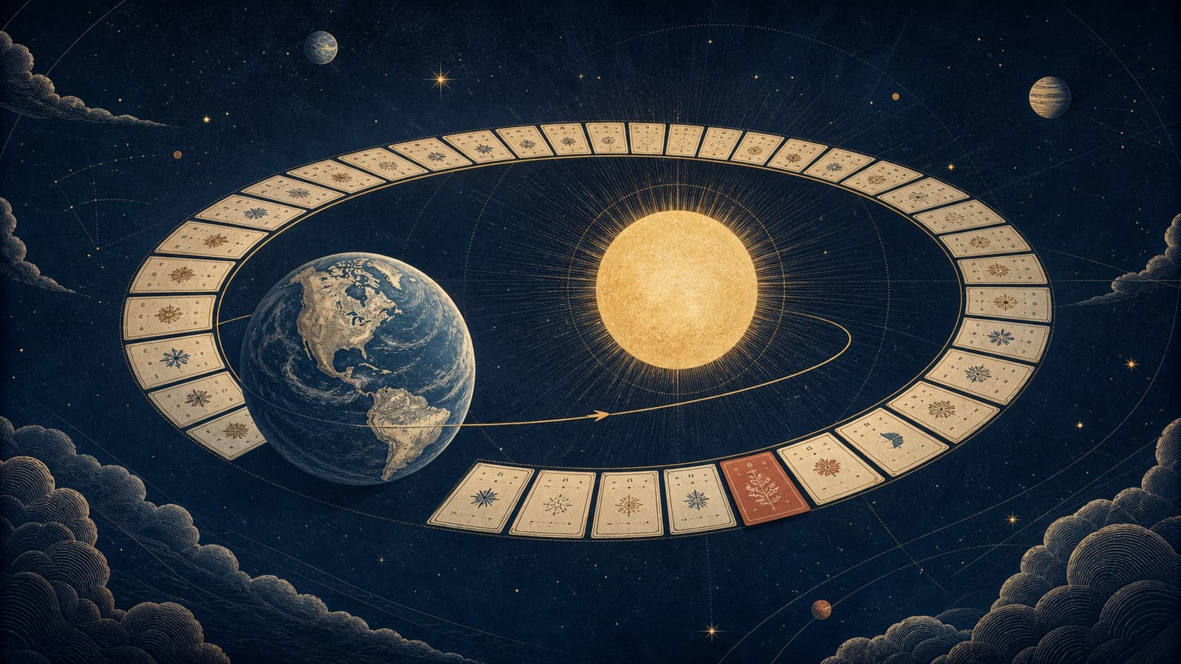 Why Does a Year Have 365 Days? editorial illustration