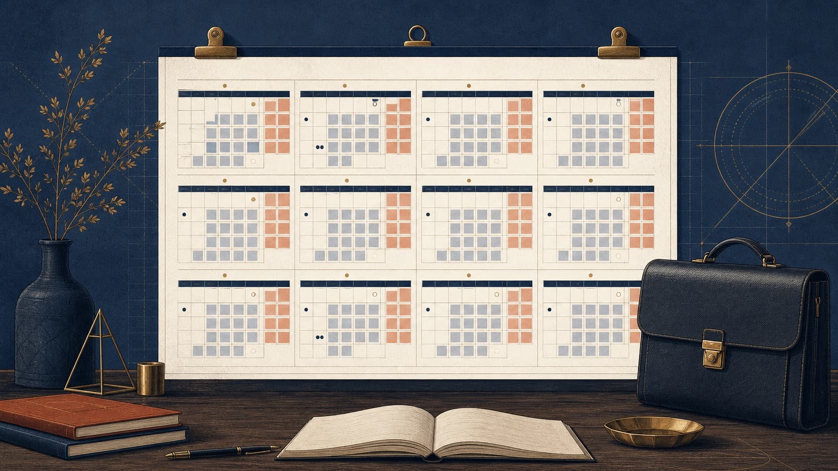 How Many Working Days Are in a Year? editorial illustration